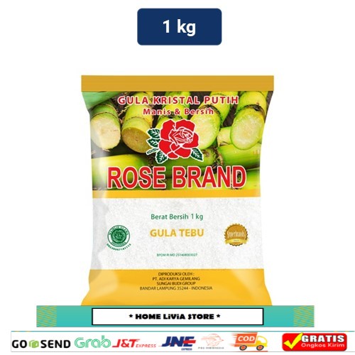 

Rose Brand Gula Pasir Kristal Putih Rose Brand (Kemasan Kuning) 1Kg