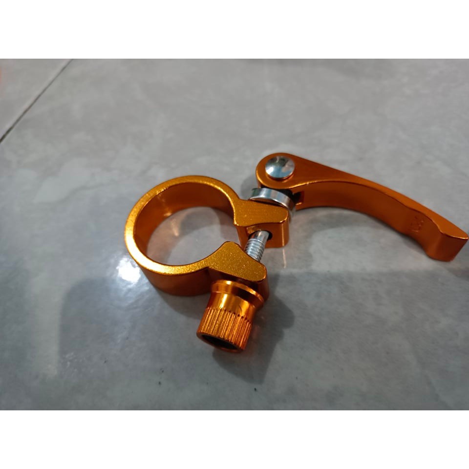 Seat Clamp/Seatclamp Klem Tiang Sadel QR Quick Release Alloy Sepeda. 28.6 31.8 41 mm