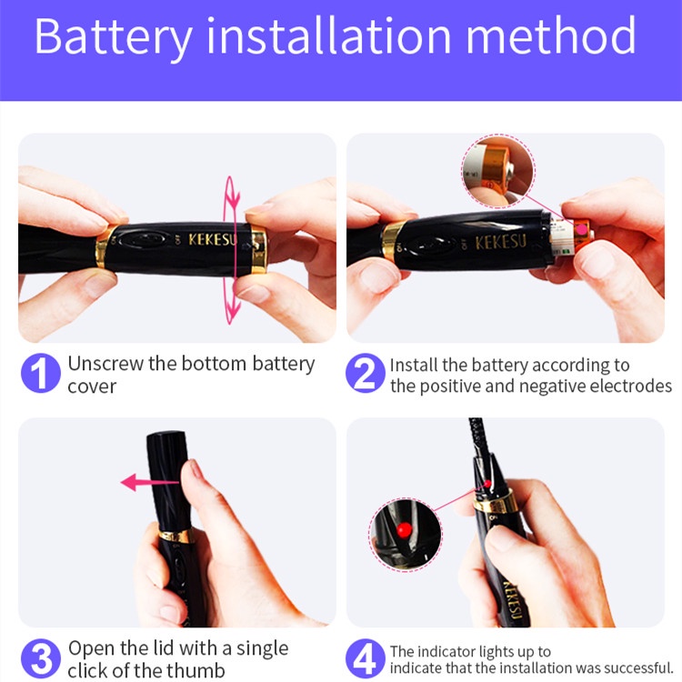 Alat Pelentik Bulu Mata Elektrik Mini Portable Tahan Lama