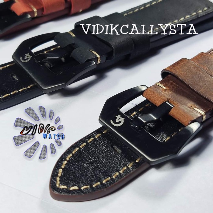 Strap Tali Jam Tangan Kulit AC QR QuickRelease 20mm 22mm 24mm ORI OEM Leather Strap