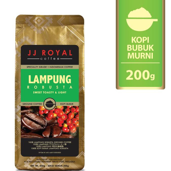 

Coffee/Kopi Jj Royal Lampung Robusta Ground Bag 200G Harga Diskon
