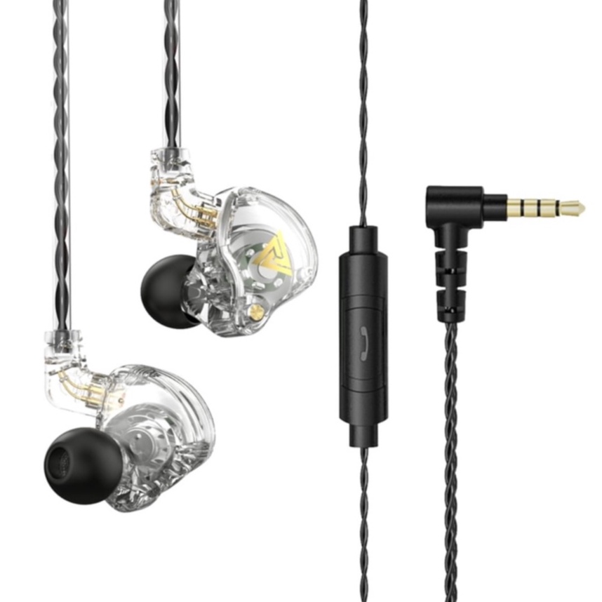 QKZ AK6 PRO Earphone with Mic Detachable alt KZ EDX Pro TRN MT1-AK6 Pro Transparent