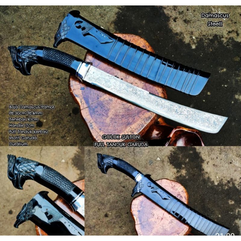 pisau sultan full tanduk garuda
