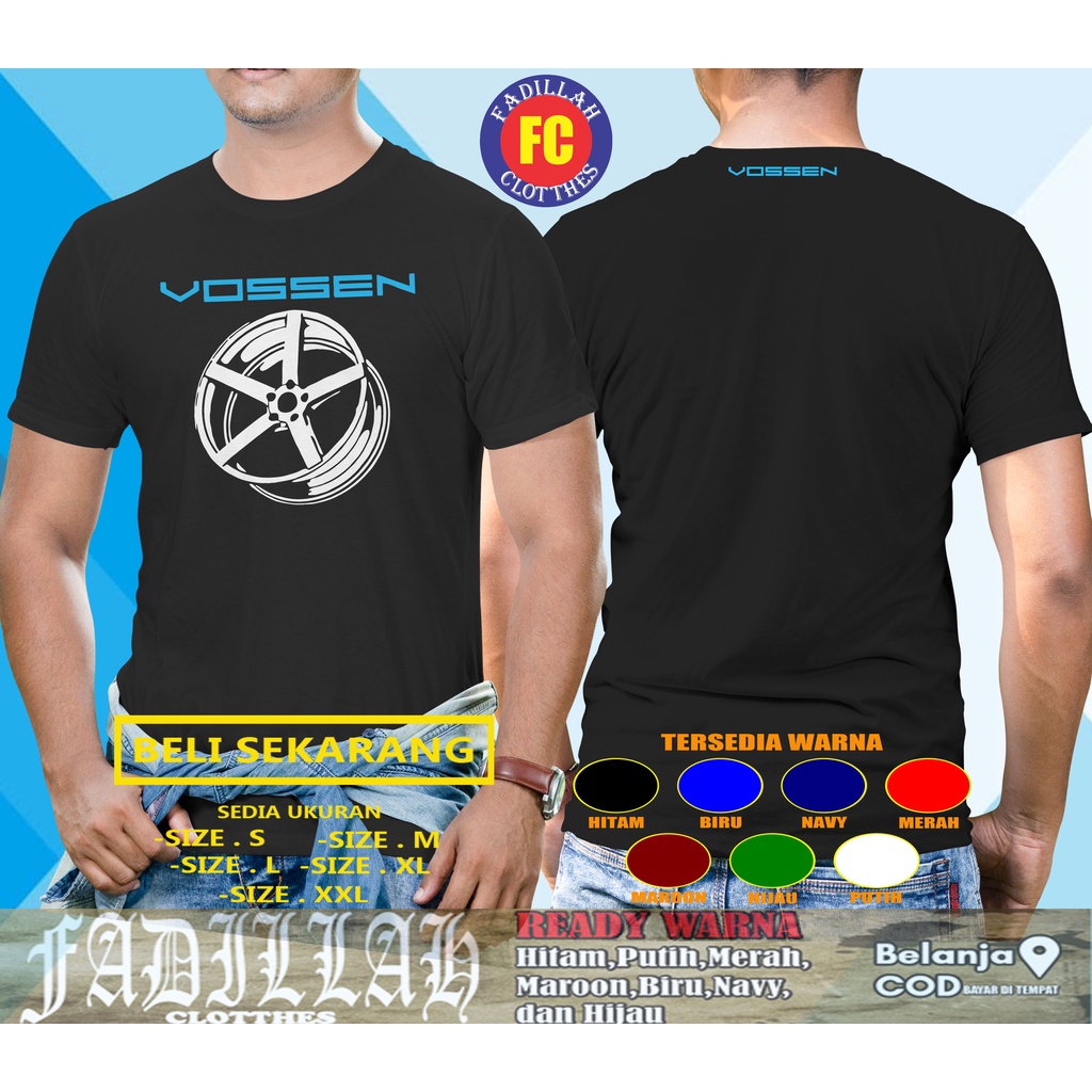 Kaos Velg Vossen Wheels Baju Otomotif