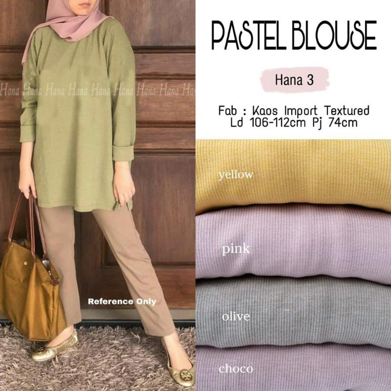 PASTEL BLOUSE BY HANA / BLOUSE RAJUT / BLOUSE MURAH
