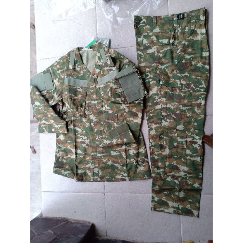 ORI, baju PDL KOSTRAD jatah TNI AD ( 1 stell= baju+celana )