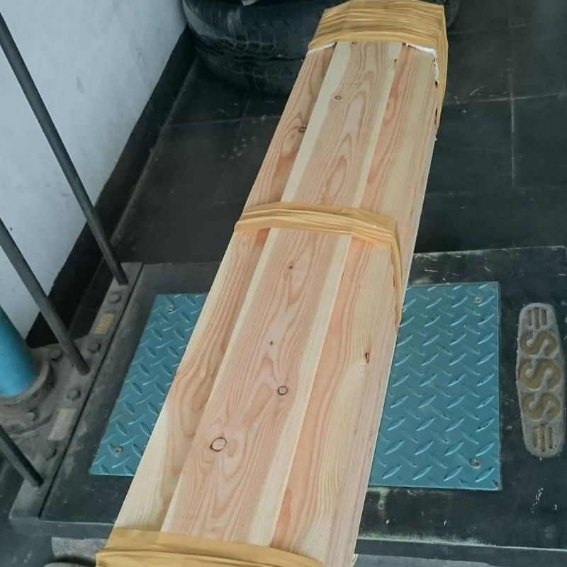 kayu jati belanda 120/100x5x1,5 sudah di amplas halus