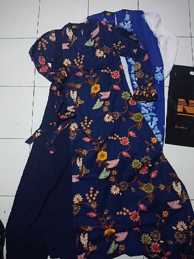 Nk Batik Gamis Wanita Syari Rendra Size Jumbo Long Dress