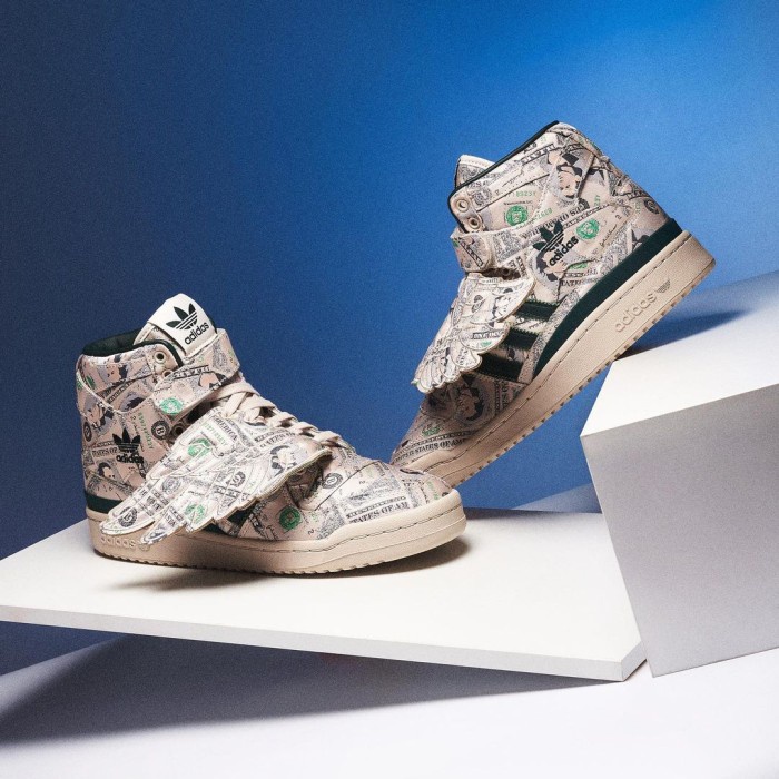 adidas Forum Wings 1.0 Trainers Js Money Cream White ORIGINAL Q46154