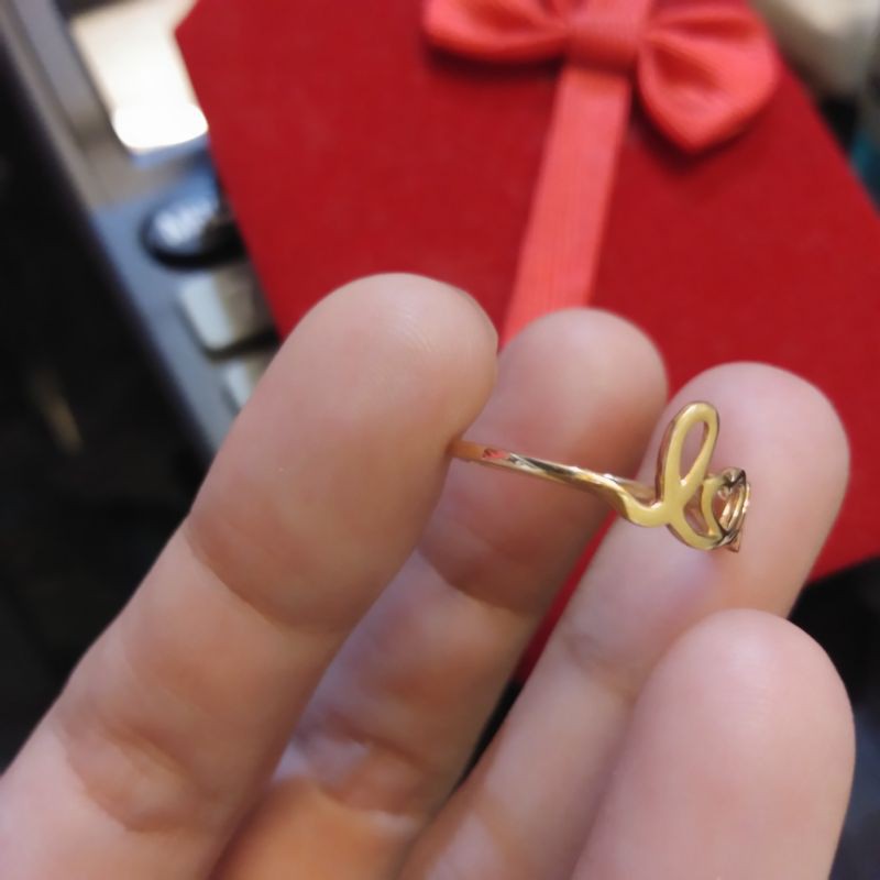 cincin emas love 375/8k UK 13
