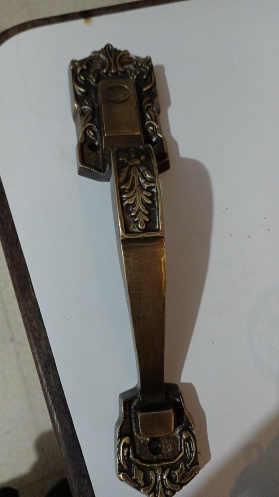 Terlaris Pegangan Tarikan Handle Pintu Rumah Kuningan Antik Unik Kuno Harga Murah Motif Garas 27cm
