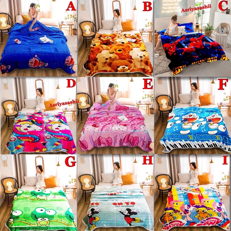 Selimut Anak Motif Karakter Lucu Keren Terlaris Termurah  Berkualitas