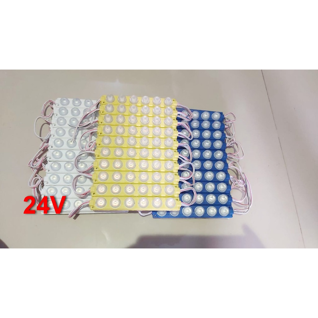 100Pcs Modul 3030 6 LED Tipe 13620 24V - Pink / Icy Blue / RGB