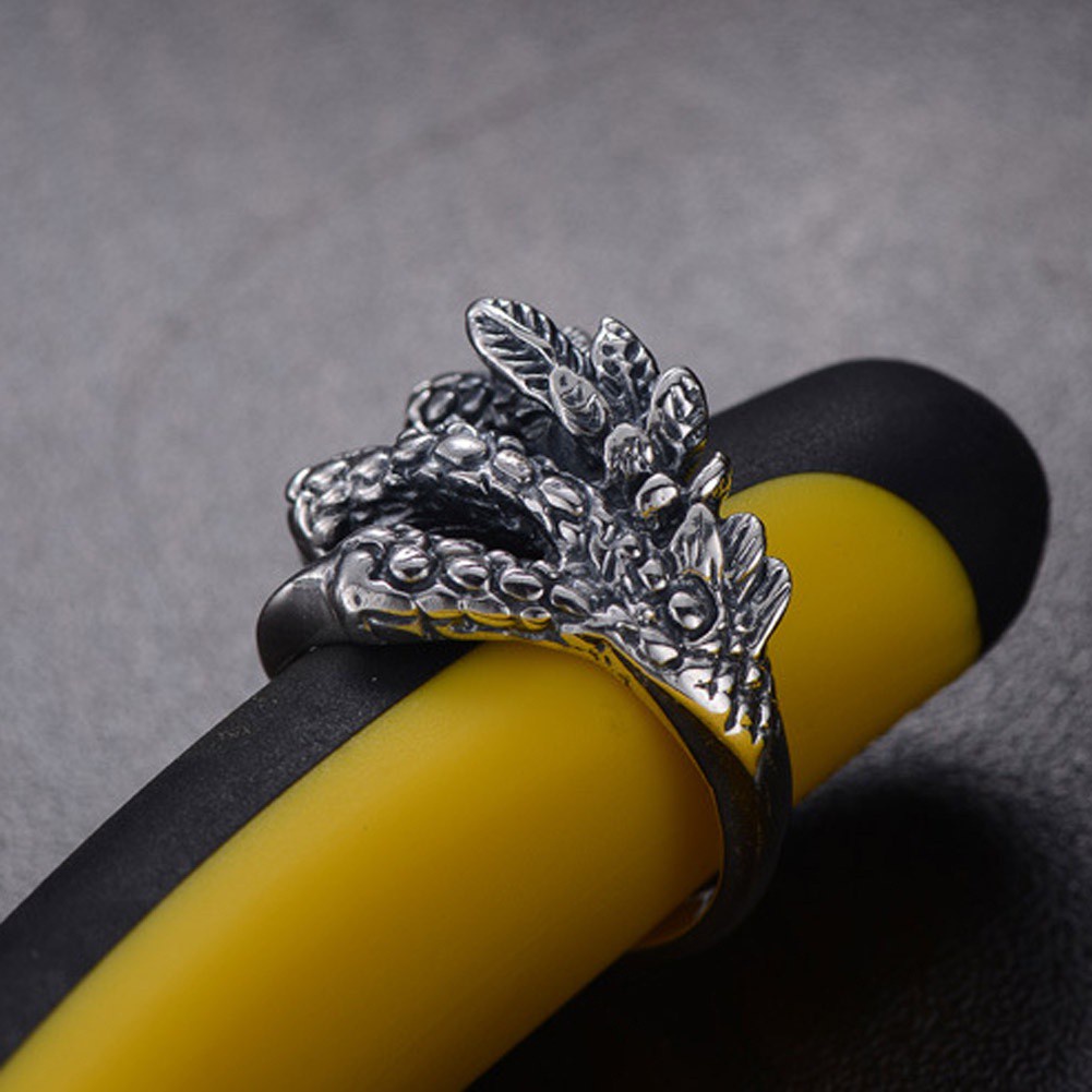 Hospitality Fancyqube Men Alloy Fashion Gothic Punk Ring Dragon Claw Finger Ring