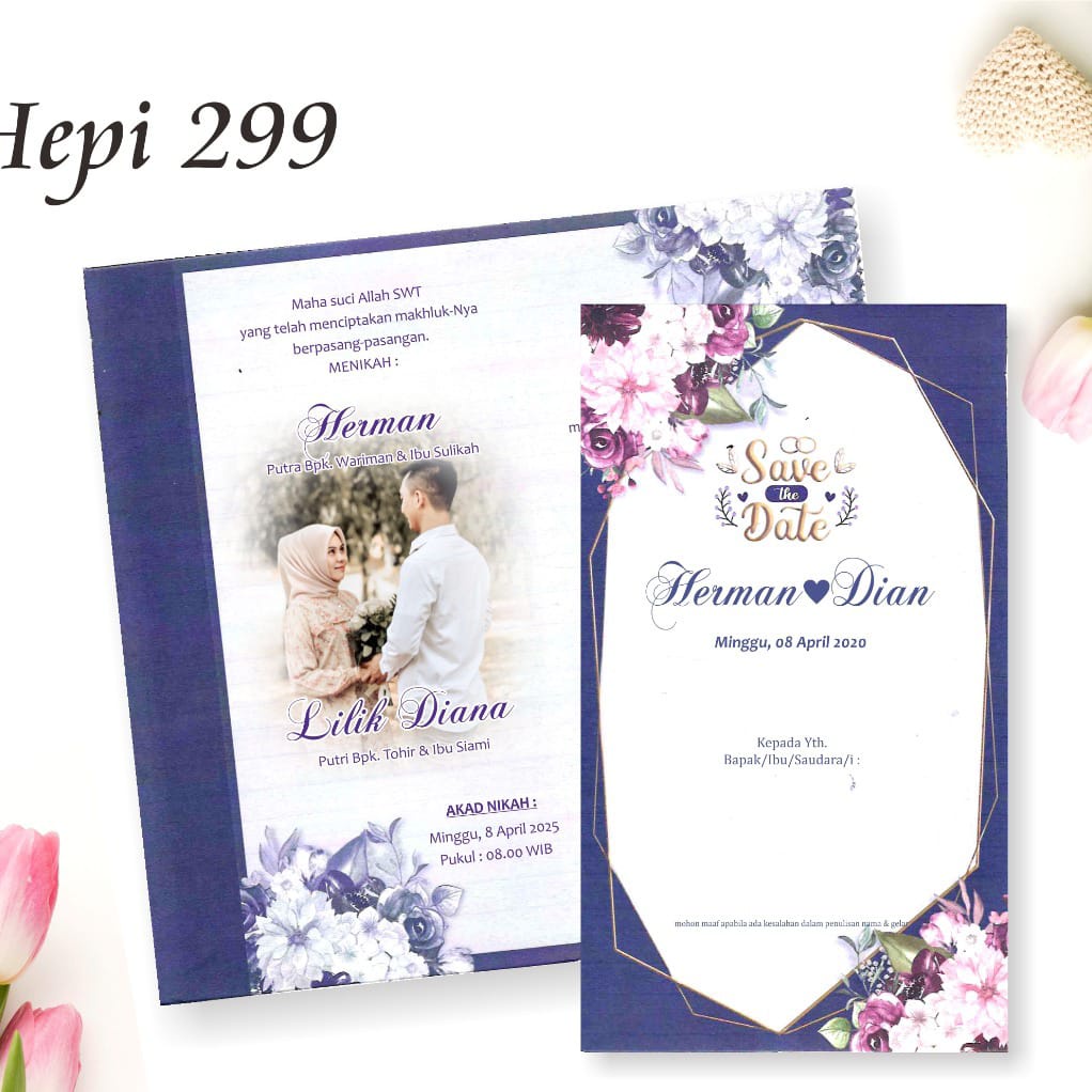 Jual Undangan Pernikahan Murah, Unik, Simpel Dan Berkualitas Desain