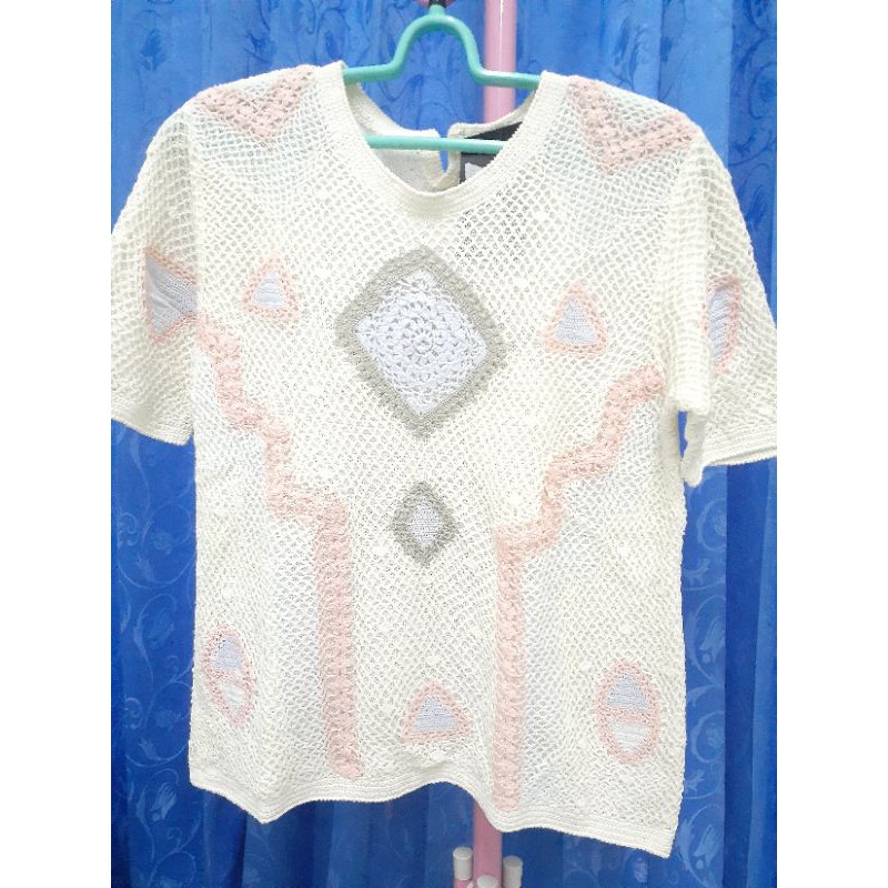 Baju Rajut Jaring-jaring