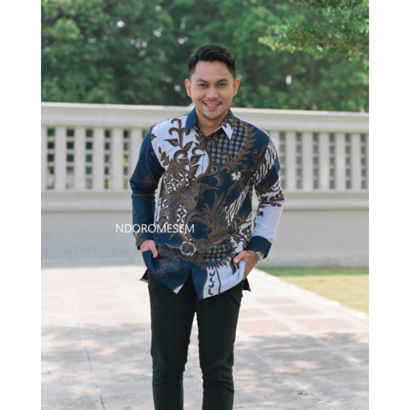 BAJU BATIK PRIA LAPIS FURING LENGAN PANJANG