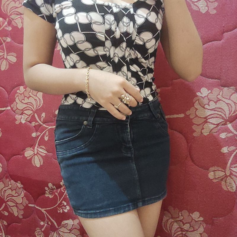 preloved rok jeans DGS