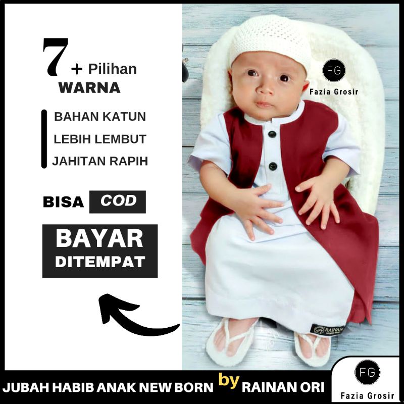 Jubah Habib Anak by RAINAN ORI (Free Peci) / Jubah Anak Terbaru 2021 / Gamis Anak Laki Laki / Jubah Anak Usia 1-13 tahun