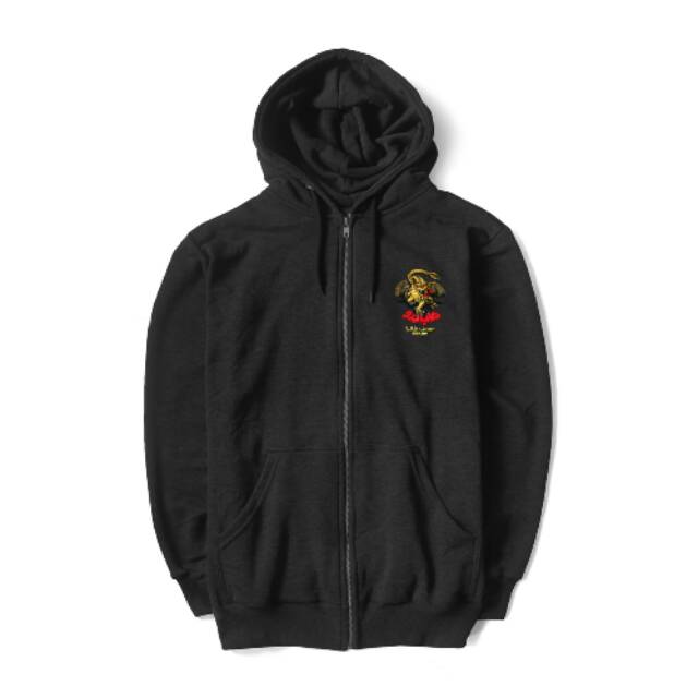 Emiratees Powell Peralta - Caballero Dragon Arabic Pullover Zip Hoodie (Charcoal)