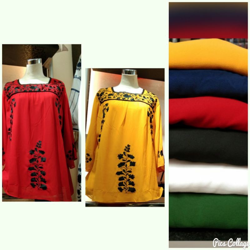 Blouse bahan ceruty import OCD