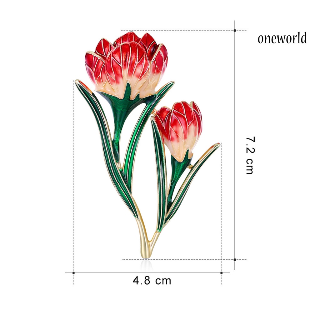 OW@ Elegant Simple All-match Costume Clothes Bag Flower Brooch Pin Jewelry Accessory