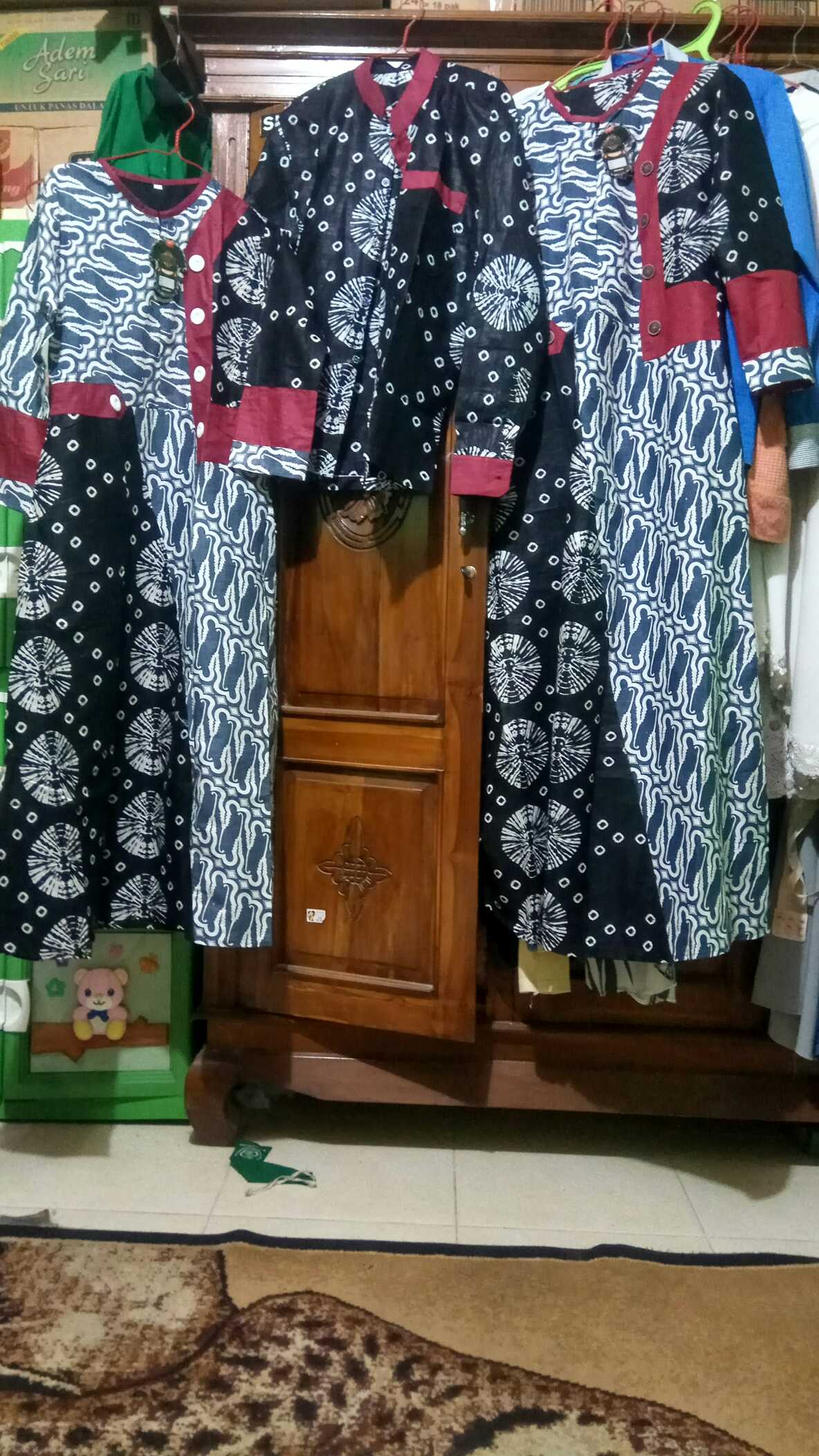 Batik Sarimbitan • Familly Set Abizard Couple Batik Keluarga •batik Couple Muslim •batik Berkualitas