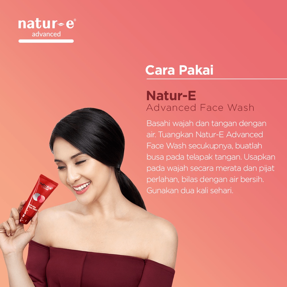 [BPOM] Natur-E Advanced Anti Aging Face Wash 50ml / Natur E Advance / Face Cleanser / Pembersih / Facial Wash / Sabun Wajah / MY MOM