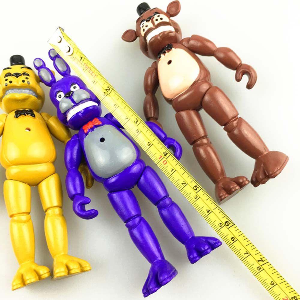 Lanfy Lima Malam Bersama Bergerak Freddy's 5pcs/set Dekorasi Mobil Figure Mainan Chica Kelinci Freddy Bear Model Koleksi