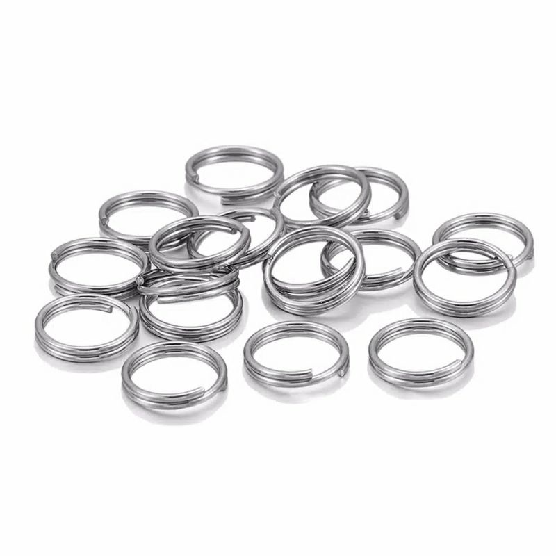 20pcs Ring Split Swivel Konektor Umpan Pancing