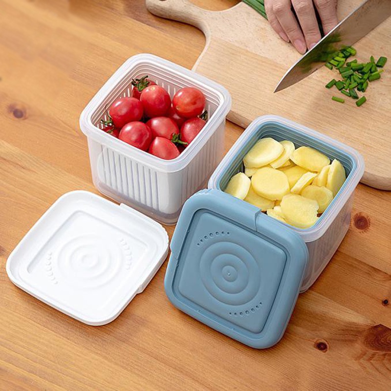 ❤️GTB❤️ Food Container Kotak Tempat Makan Toples Plastik Saringan C001