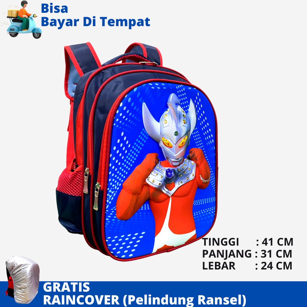 Tas Ransel Anak SD Import DSTR-1916 Ukuran SD Tas Sekolah Tas Anak Laki Laki