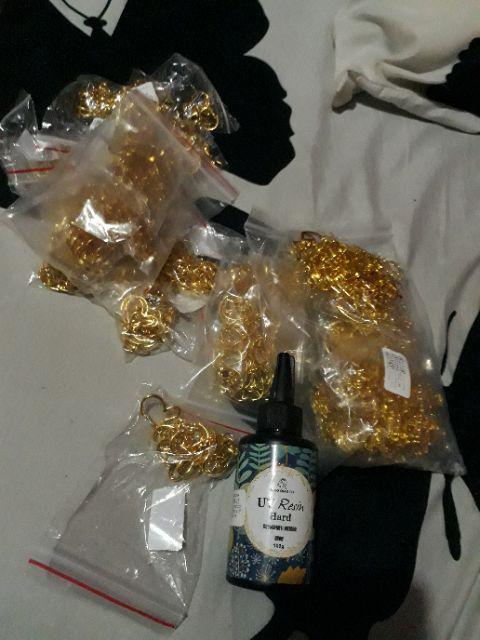 Inf Inf ✿ 90pcs Bingkai Bezel Bahan Resin Bentuk Bulan Bintang Untuk Membuat Perhiasan