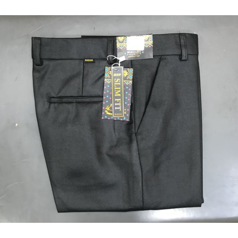 Celana kerja / celana slim fit / celana metalik / celana  mengkilat / burzara / squad