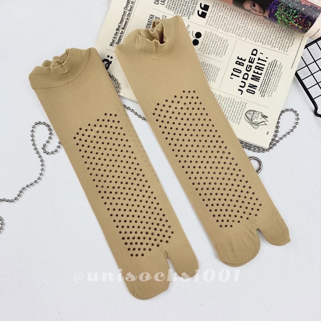 TERMURAH Kaos kaki stoking jempol tipis bahan stoking  anti slip pendek panjang