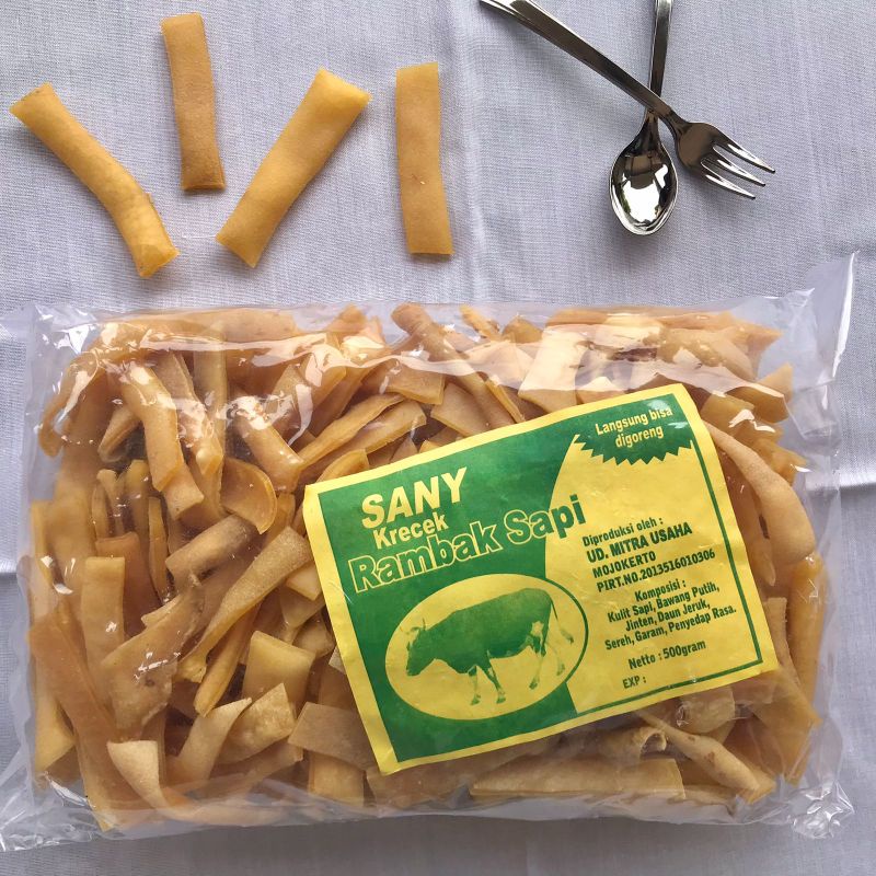 

Krecek Rambak Kulit Sapi Kerupuk Rambak Kulit Sapi Premium 500gr