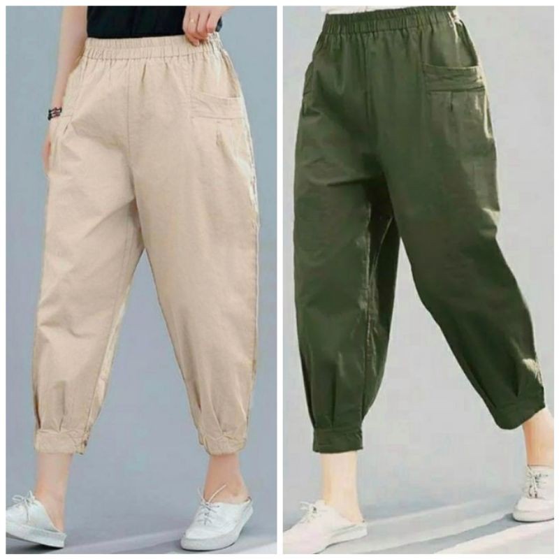 CELANA WANITA JUMBO WILOW PANTS WANITA CELANA SASHA CORP SAKU DEPAN CELANA JUMBO / HINATA PANTS