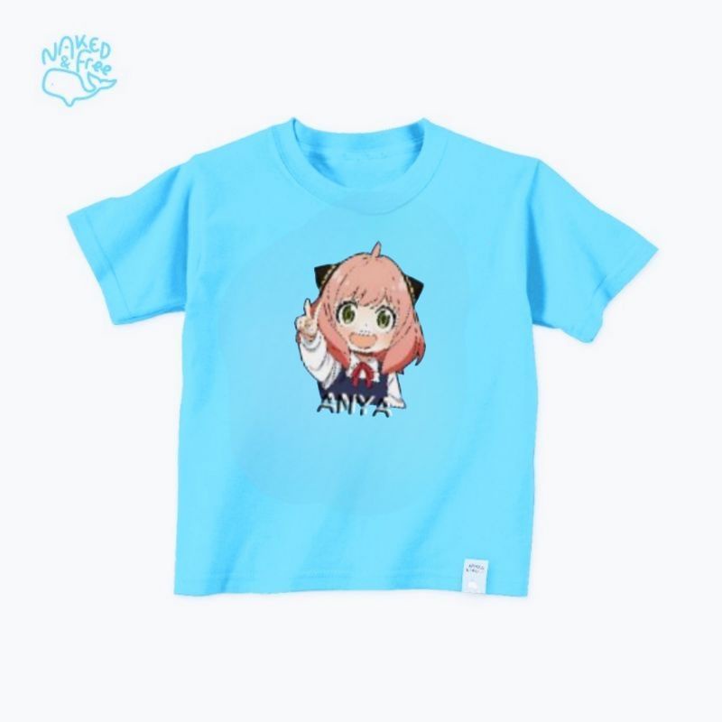 Baju Kaos Atasan Anak Cewek  ANIME SPY X FAMILY&quot;KARAKTER ANYA&quot; 1-12 Tahun S.M.L.XL.2XL.3XL