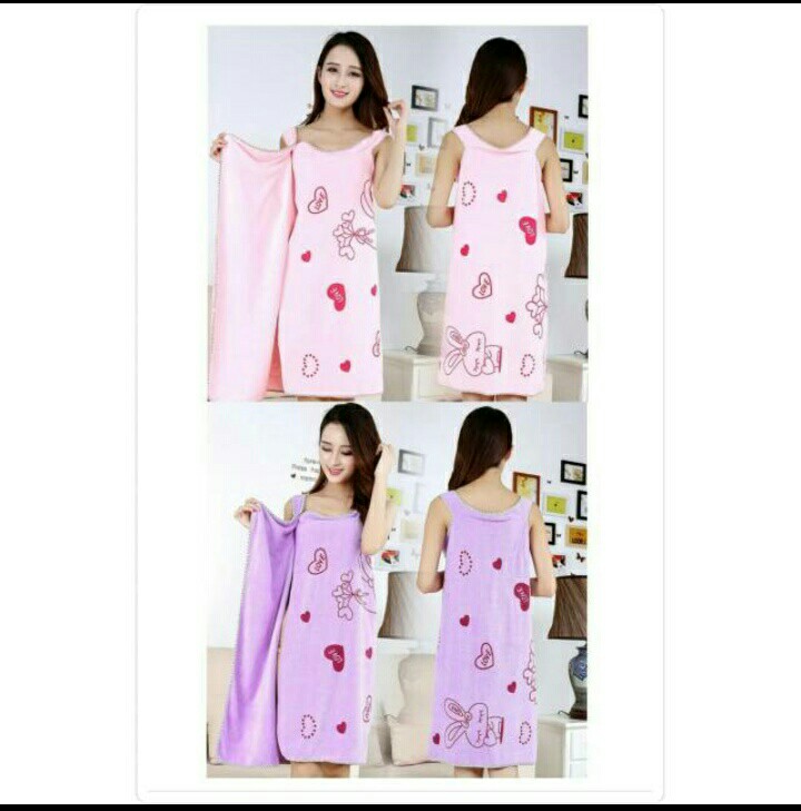 Baju Handuk Multifungsi - Handuk Kimono Mandi - Wearable Towel