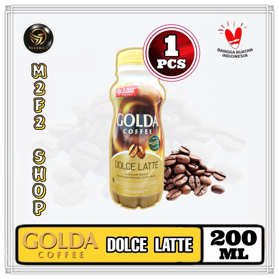 

Kopi Golda Coffee Dolce Latte - 200 ml (Kemasan Satuan)