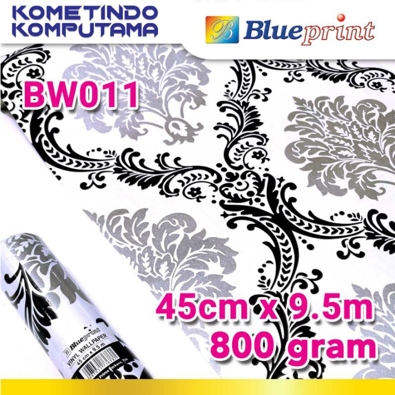 BW011 Wallpaper Sticker Vinyl Dinding BLUEPRINT 45Cm x 9,5M Varian BW011 - Wallpaper Dinding