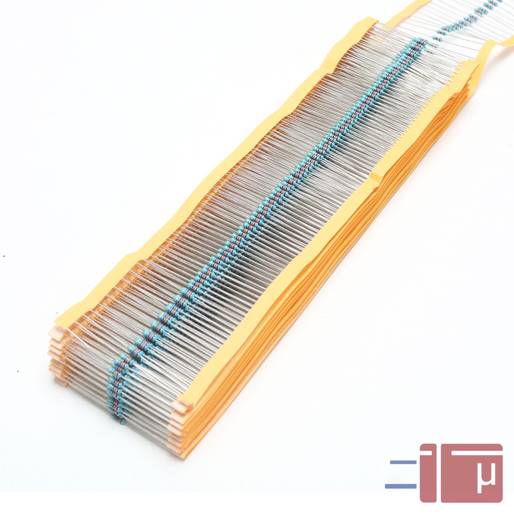 x10 Resistor 470K 1/4W Metal Film 1% Taiwan Kaki Tembaga