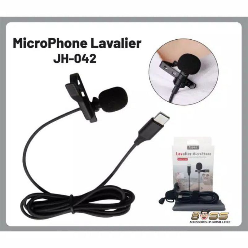 RY - LAVALIER MICROPHONE CLIP ON MIC CLIP TIKTOK JACK 3.5/ TYPE C/IPH