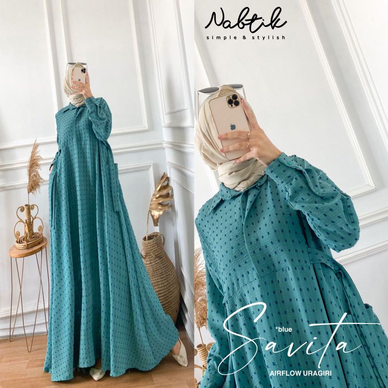 Savita all size sampai jumbo+Halwa gamis ORI nabtik murah