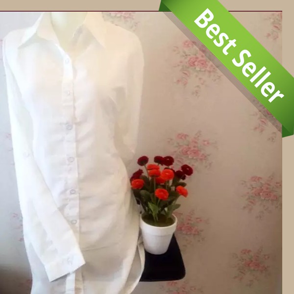 Kemeja Kerja Putih - Kemeja blus wanita putih polos zara lembut body panjang