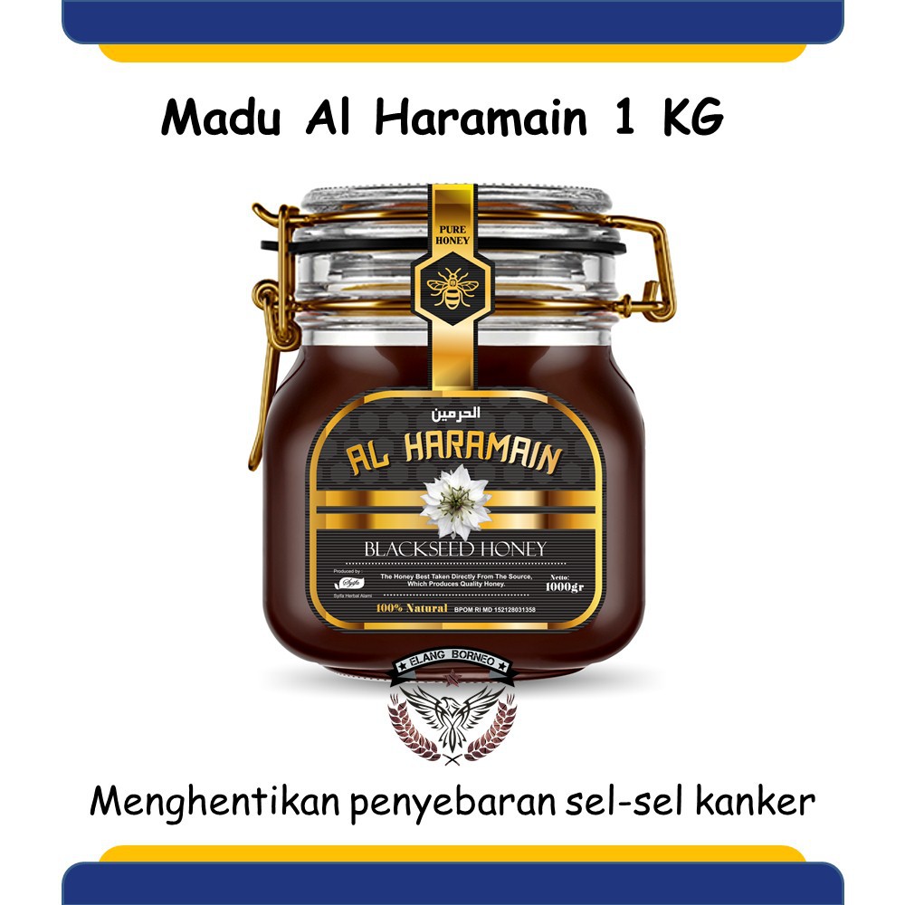 

Madu Al Haramain Blackseed Honey 1KG Madu Mesir Asli Habbatussauda