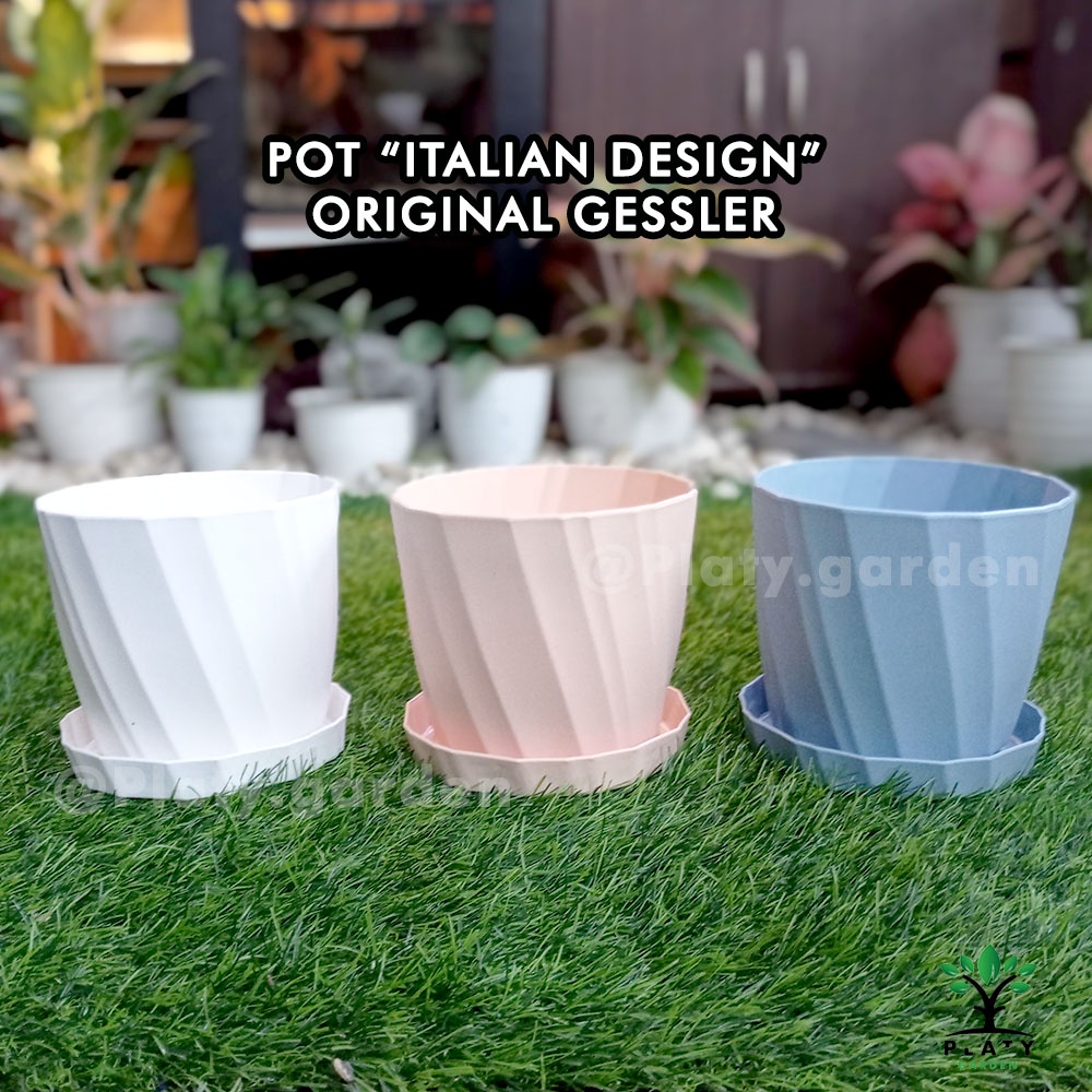 Pot Gessler Twist Italian Design | Original Gessler | Pot Bunga