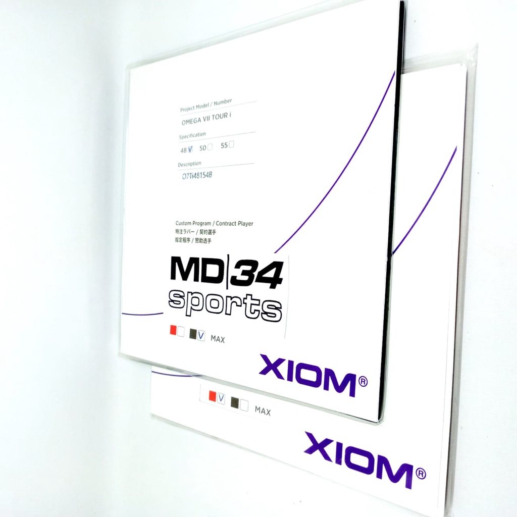 KARET XIOM OMEGA VII i / OMEGA 7 i TOUR CUSTOM PROGRAM - Karet / Rubber / Bet pingpong murah