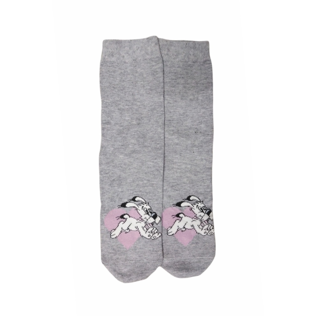Kaos Kaki Motif Lucu-Lucu / Buah / Snack / Christmas / Snoopy / Leopard BEBAS PILIH (EXPT)-E26 Puppy Pink Love