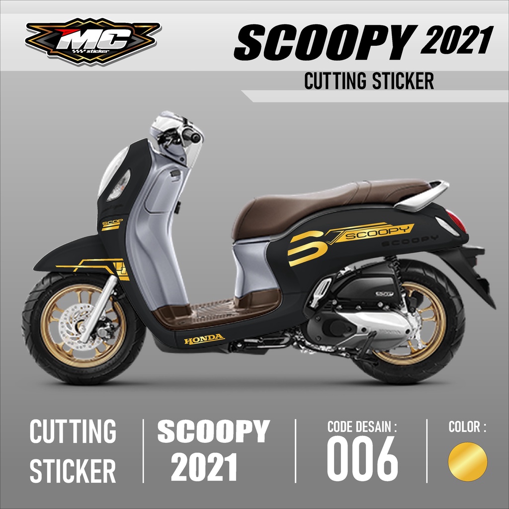 Sticker Cutting scoopy - Aksesoris motor honda scoopy prestige Lis variasi Cutting stiker striping s